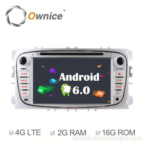 Ownice 4 core Android 6.0 Car DVD for Ford Focus 2007 - 2010 Built in 4G LTE 2G RAM Support steering wheel